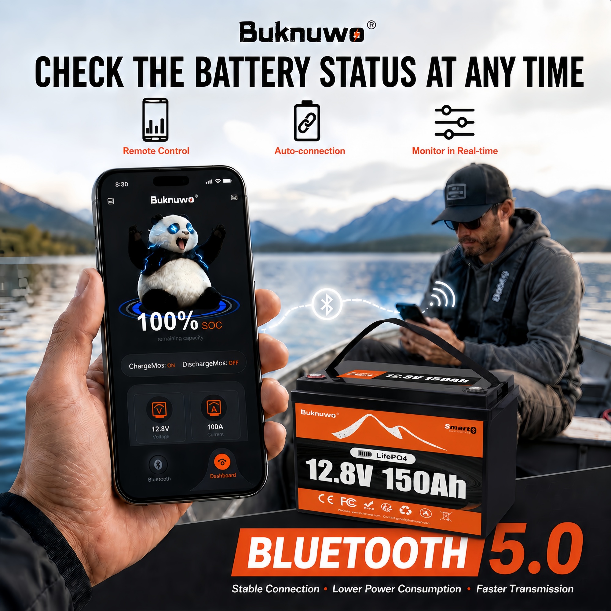 Buknuwo Smart 12V/12.8V 150Ah  – обзор и цена Renewable Energy Sources