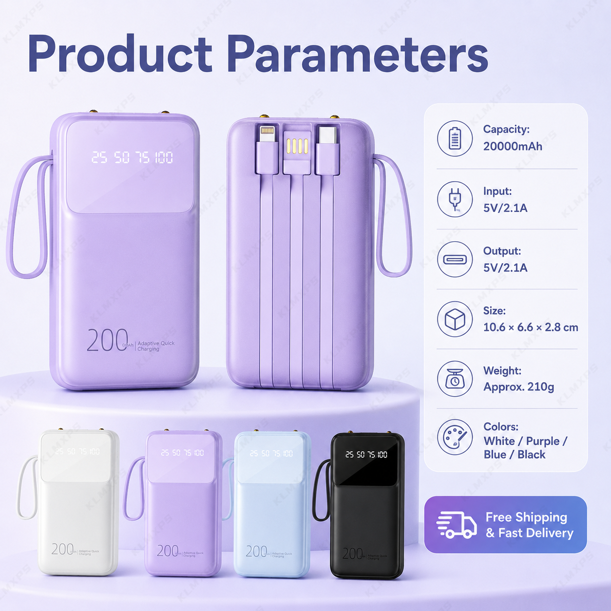 20000mAh Portable Power Bank B – обзор и цена Renewable Energy Sources