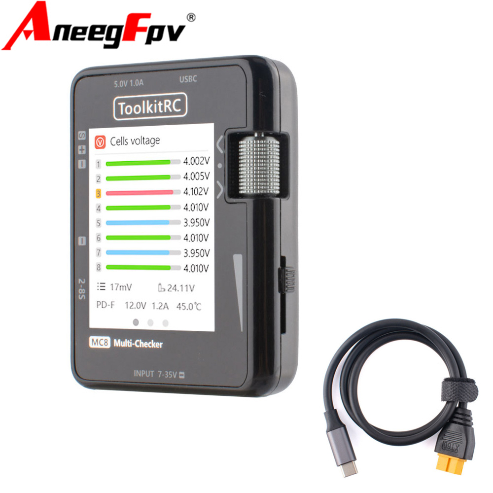 ToolkitRC MC8 Mini Size Cell c – обзор и цена Pwm Charge Controller