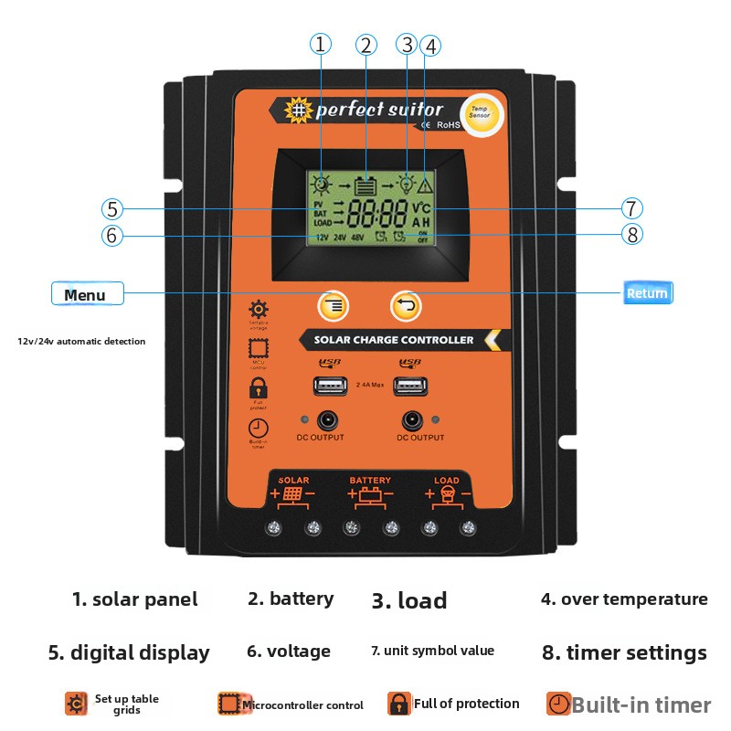 30A PWM Solar Charge Controlle – обзор и цена Pwm Charge Controller