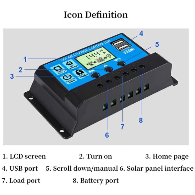 1Pc Solar Charge Controller 10 – обзор и цена Pwm Charge Controller
