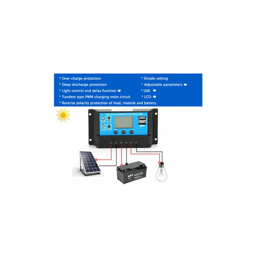PWM 20A 12/24V Regulator Solar – обзор и цена Pwm Charge Controller