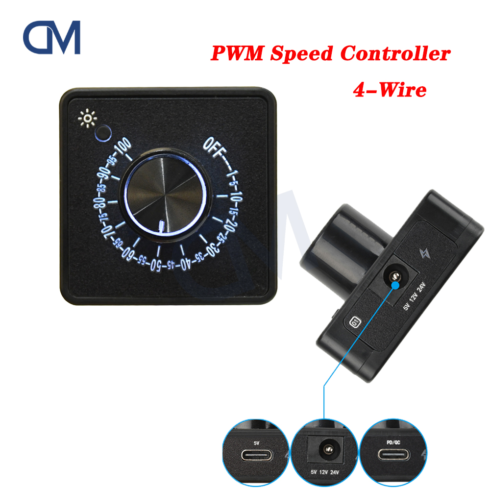4Pin PWM Fan Governor Speed Co – обзор и цена Pwm Charge Controller