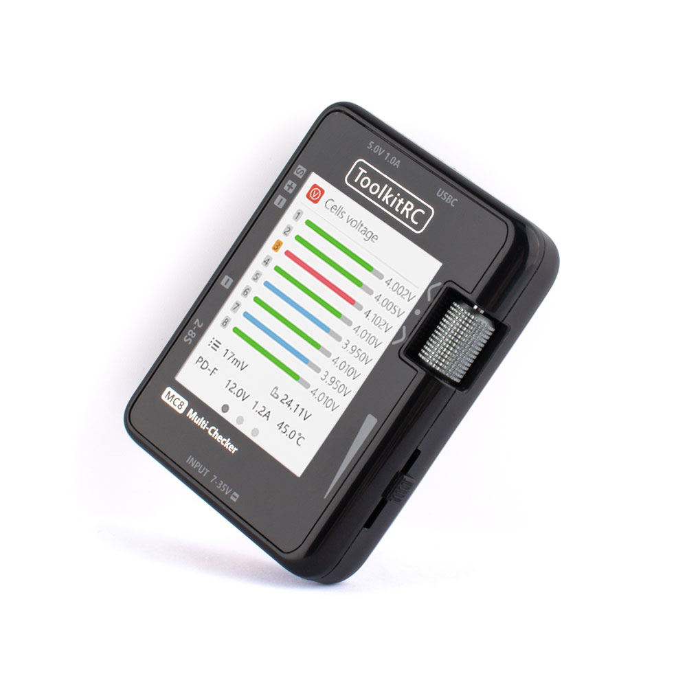 ToolkitRC MC8 Mini Cell Checke – обзор и цена Pwm Charge Controller