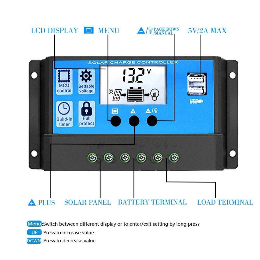 Solar Panel Charge Controller  – обзор и цена Pwm Charge Controller